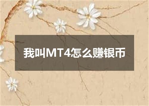 我叫MT4怎么赚银币