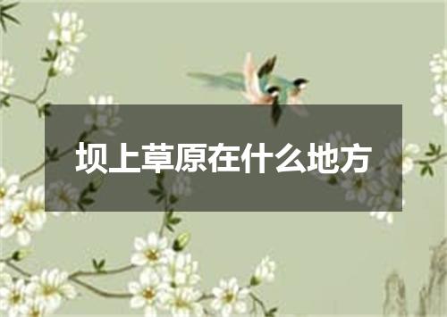 坝上草原在什么地方