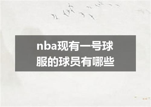 nba现有一号球服的球员有哪些