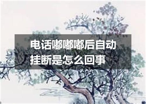 电话嘟嘟嘟后自动挂断是怎么回事