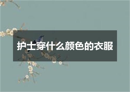 护士穿什么颜色的衣服