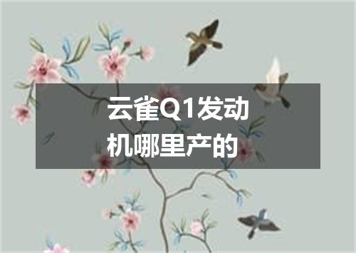 云雀Q1发动机哪里产的