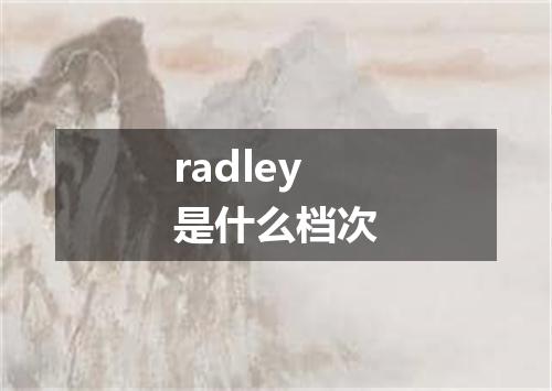 radley是什么档次