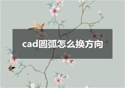 cad圆弧怎么换方向