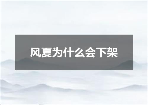 风夏为什么会下架