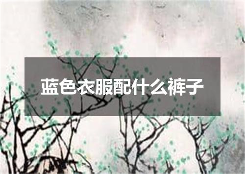 蓝色衣服配什么裤子