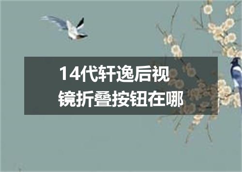 14代轩逸后视镜折叠按钮在哪