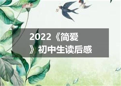 2022《简爱》初中生读后感