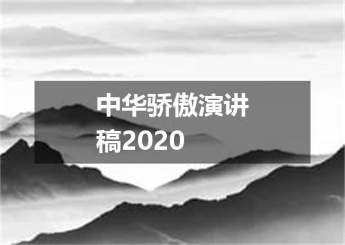 中华骄傲演讲稿2020