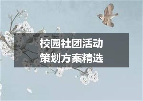 校园社团活动策划方案精选