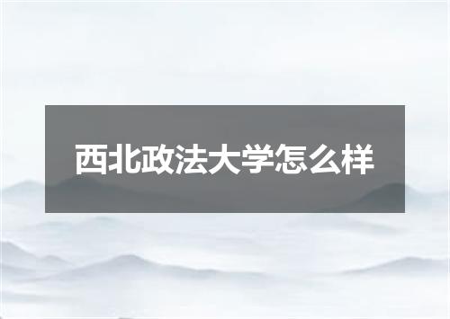 西北政法大学怎么样