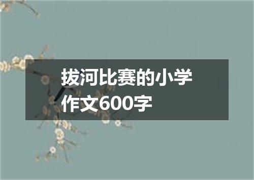 拔河比赛的小学作文600字