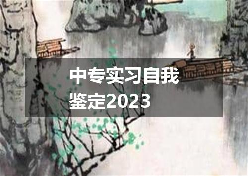 中专实习自我鉴定2023