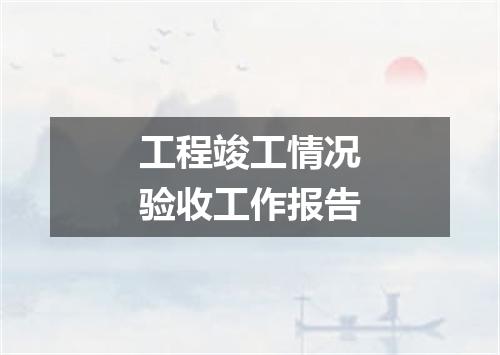 工程竣工情况验收工作报告