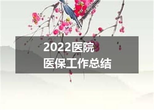 2022医院医保工作总结
