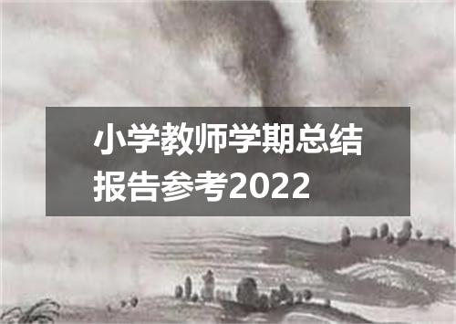 小学教师学期总结报告参考2022