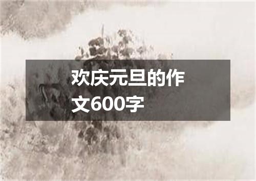 欢庆元旦的作文600字