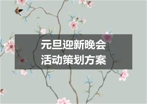 元旦迎新晚会活动策划方案