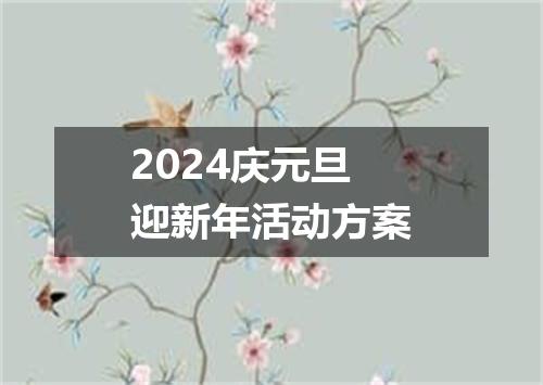 2024庆元旦迎新年活动方案