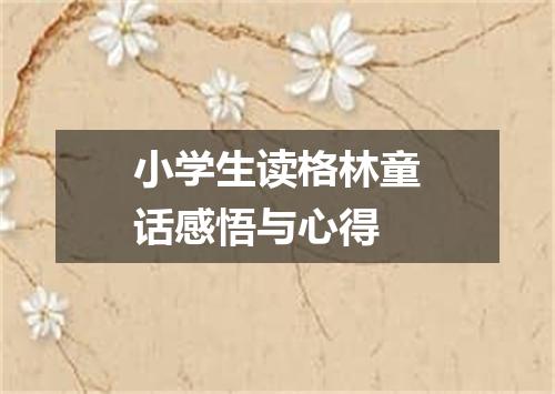 小学生读格林童话感悟与心得