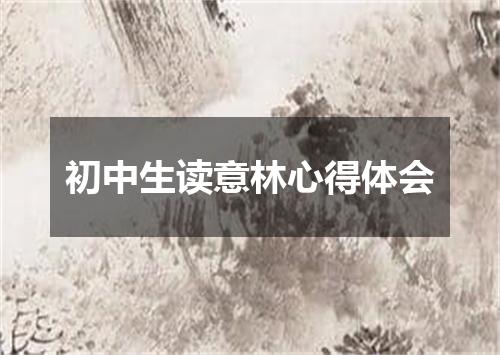 初中生读意林心得体会