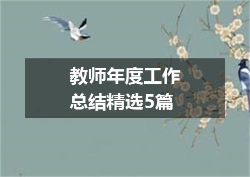 教师年度工作总结精选5篇
