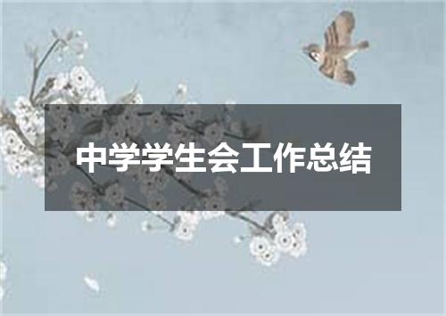 中学学生会工作总结