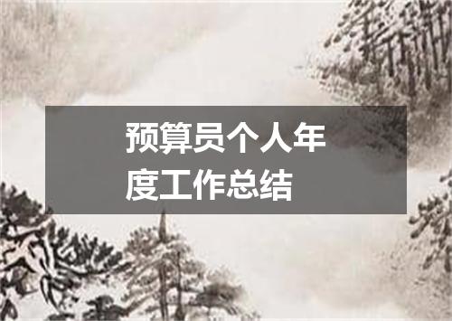 预算员个人年度工作总结