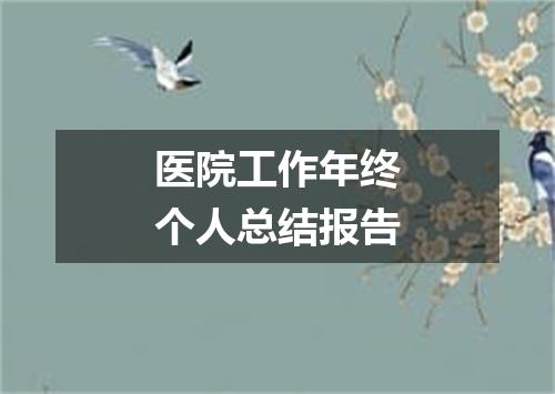 医院工作年终个人总结报告
