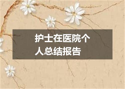 护士在医院个人总结报告