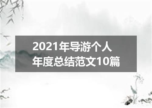 2021年导游个人年度总结范文10篇