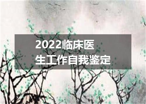 2022临床医生工作自我鉴定