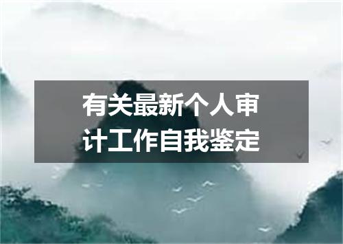 有关最新个人审计工作自我鉴定
