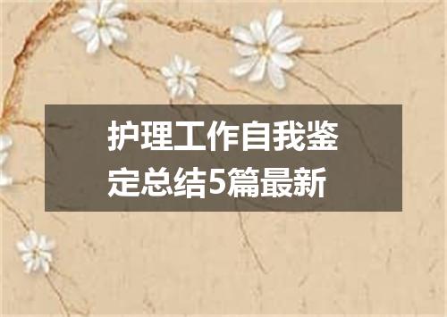 护理工作自我鉴定总结5篇最新