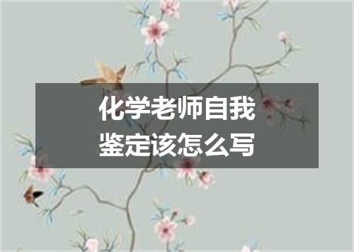 化学老师自我鉴定该怎么写