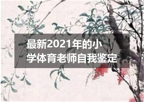 最新2021年的小学体育老师自我鉴定