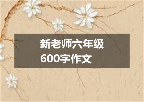 新老师六年级600字作文