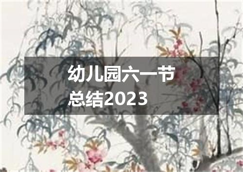 幼儿园六一节总结2023