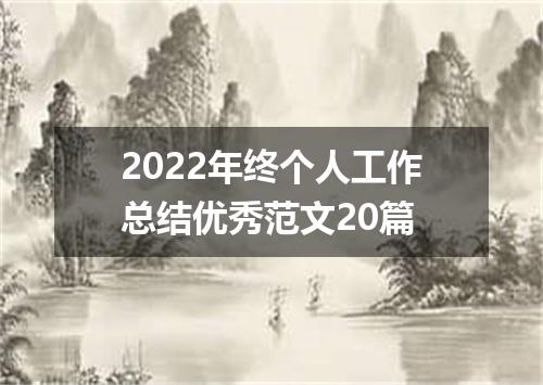 2022年终个人工作总结优秀范文20篇