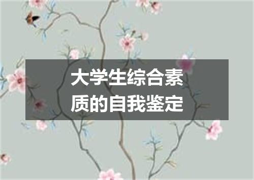 大学生综合素质的自我鉴定