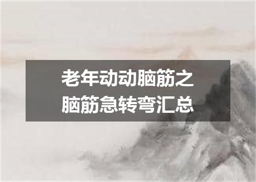 老年动动脑筋之脑筋急转弯汇总