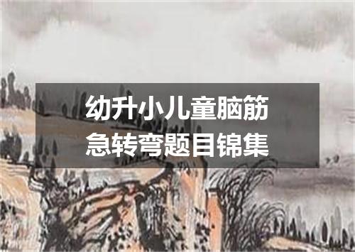 幼升小儿童脑筋急转弯题目锦集
