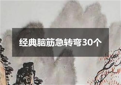 经典脑筋急转弯30个