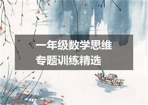 一年级数学思维专题训练精选