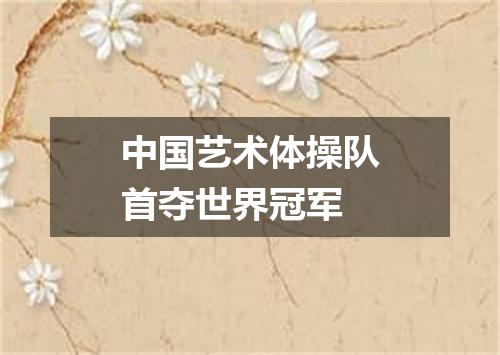 中国艺术体操队首夺世界冠军