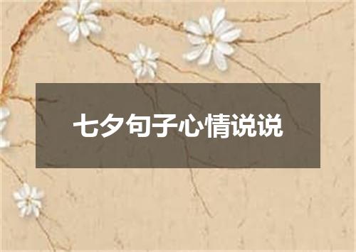 七夕句子心情说说