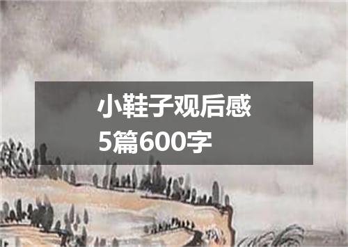 小鞋子观后感5篇600字