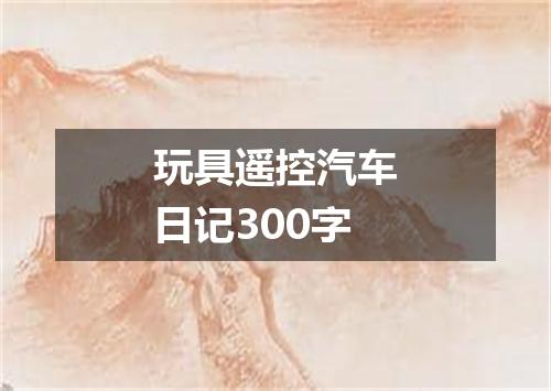 玩具遥控汽车日记300字