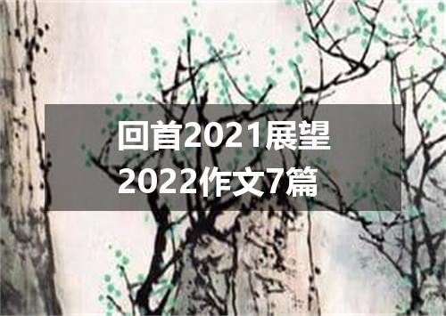 回首2021展望2022作文7篇