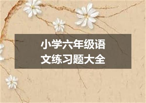 小学六年级语文练习题大全
